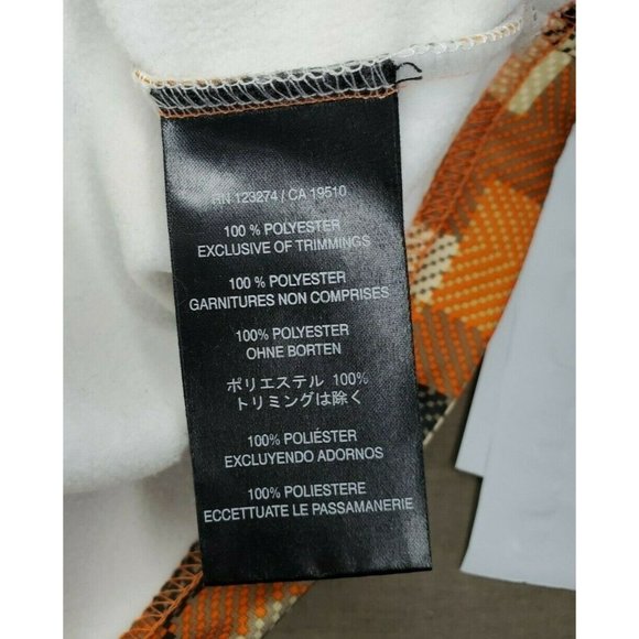 Rare Orage Color Block Full Zip Extra Small Unisex Hooded Drawstring Sweater - Picture 11 of 12